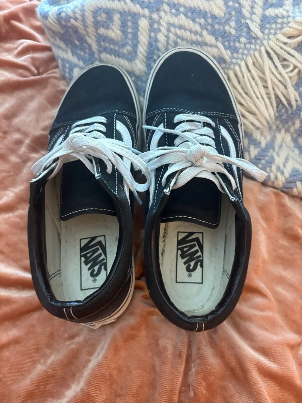 Vans Black & White Platform Low-Top Old Skool Sneakers